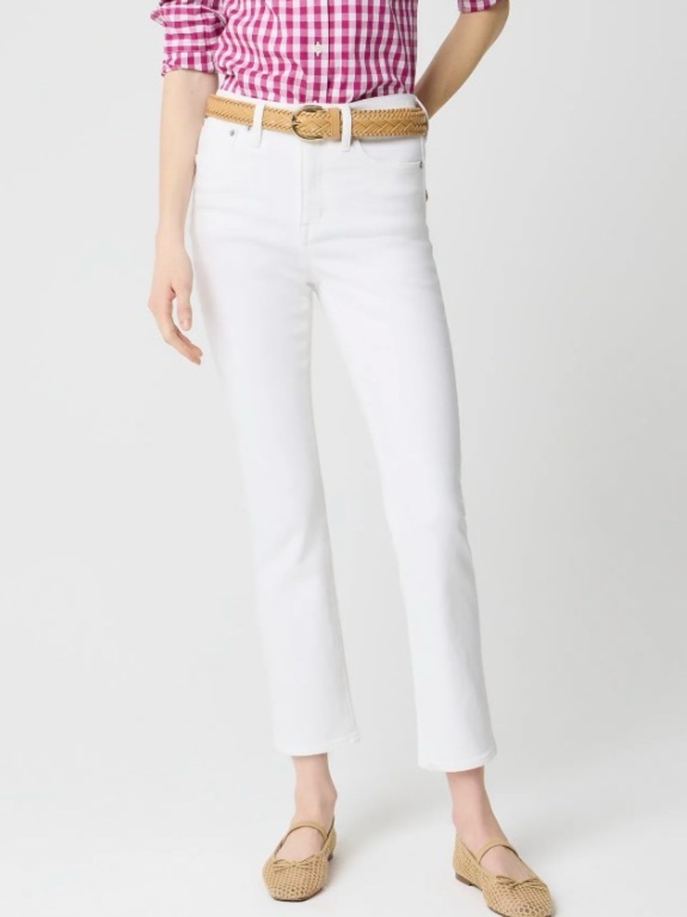J.Crew Essential Straight Jean Size 31 White